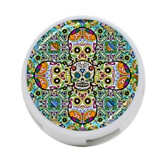 Sugar Skulls Pattern 4-port Usb Hub (two Sides) by ExtraGoodSauce