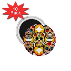 Sugar Skulls 1.75  Magnets (10 pack) 