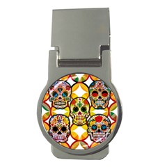 Sugar Skulls Money Clips (Round) 