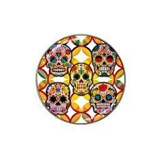 Sugar Skulls Hat Clip Ball Marker (4 pack)