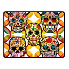 Sugar Skulls Double Sided Fleece Blanket (Small) 