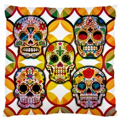 Sugar Skulls Standard Flano Cushion Case (One Side)