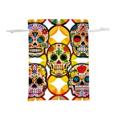 Sugar Skulls Lightweight Drawstring Pouch (M)