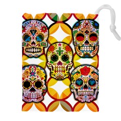 Sugar Skulls Drawstring Pouch (4XL)