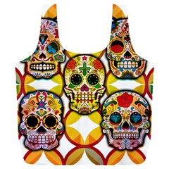 Sugar Skulls Full Print Recycle Bag (XXL)