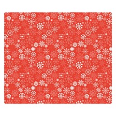 Christmas Snowflakes Double Sided Flano Blanket (Small) 