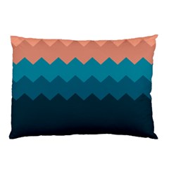 Flat Ocean Waves Palette Pillow Case (two Sides) by goljakoff