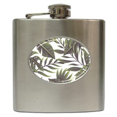 Green Leaves Hip Flask (6 Oz) by goljakoff