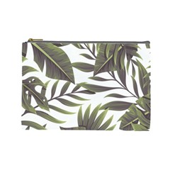 Green Leaves Cosmetic Bag (large) by goljakoff