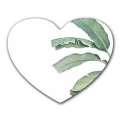 Banana Leaf Heart Mousepads