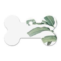 Banana Leaf Dog Tag Bone (two Sides)