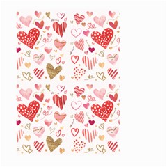 Beautiful Hearts Pattern Large Garden Flag (two Sides) by designsbymallika