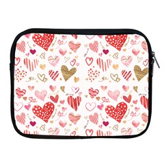 Beautiful Hearts Pattern Apple Ipad 2/3/4 Zipper Cases by designsbymallika