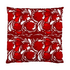 Red Ethnic Flowers Standard Cushion Case (two Sides) by Eskimos