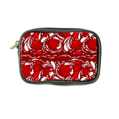 Red Ethnic Flowers Coin Purse by Eskimos