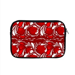 Red Ethnic Flowers Apple Macbook Pro 15  Zipper Case by Eskimos