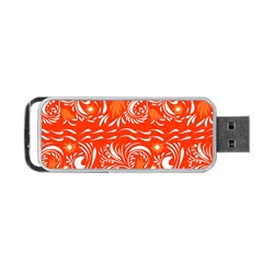 White Leaves Portable Usb Flash (two Sides) by Eskimos