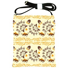 Decorative Flowers Shoulder Sling Bag by Eskimos