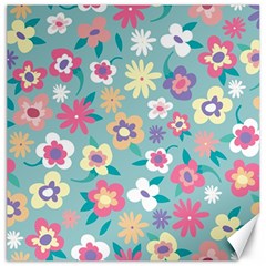 Floral Pattern Canvas 12  X 12 