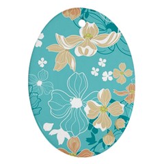 Floral Pattern Ornament (Oval)