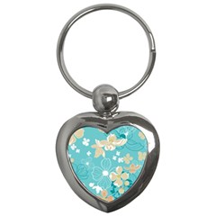 Floral Pattern Key Chain (Heart)