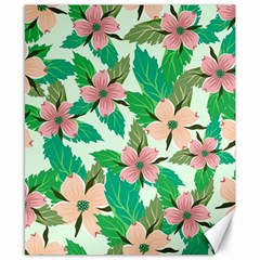 Floral Pattern Canvas 8  X 10 