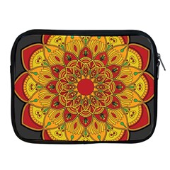 Mandela Flower Orange And Red Apple Ipad 2/3/4 Zipper Cases by ExtraGoodSauce