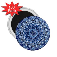 Mandela Flower 2 25  Magnets (100 Pack)  by ExtraGoodSauce