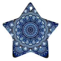 Mandela Flower Star Ornament (two Sides) by ExtraGoodSauce