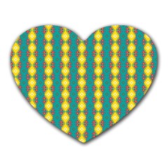 Native American Pattern Heart Mousepads by ExtraGoodSauce