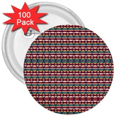 Native American Pattern 3  Buttons (100 Pack) 