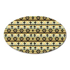 Native American Pattern Oval Magnet by ExtraGoodSauce