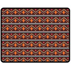 Native American Pattern Double Sided Fleece Blanket (medium)  by ExtraGoodSauce