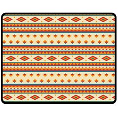 Native American Pattern Double Sided Fleece Blanket (medium)  by ExtraGoodSauce