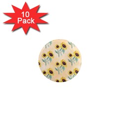 Sunflowers Pattern 1  Mini Magnet (10 Pack)  by ExtraGoodSauce