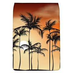 Sunset Palm Trees Beach Summer Removable Flap Cover (L)