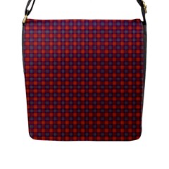 Tartan Pattern Flap Closure Messenger Bag (l) by ExtraGoodSauce