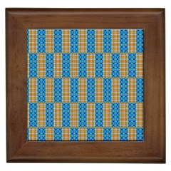 Tartan Pattern Framed Tile by ExtraGoodSauce