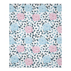 Cute Light Pink And Blue Modern Rose Pattern Shower Curtain 60  X 72  (medium)  by Grafftimi