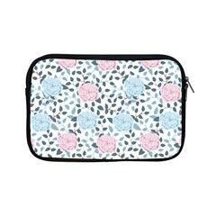 Cute Light Pink And Blue Modern Rose Pattern Apple Ipad Mini Zipper Cases by Grafftimi