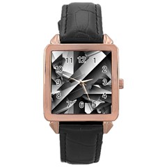 Harris Rose Gold Leather Watch  by MRNStudios