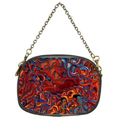 Phoenix in the Rain Abstract Pattern Chain Purse (Two Sides)