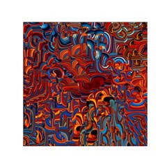 Phoenix in the Rain Abstract Pattern Small Satin Scarf (Square)