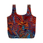 Phoenix Rising Colorful Abstract Art Full Print Recycle Bag (M) Back