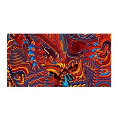 Phoenix Rising Colorful Abstract Art Satin Wrap