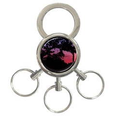 Sunset Landscape High Contrast Photo 3-ring Key Chain by dflcprintsclothing