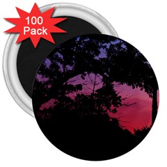 Sunset Landscape High Contrast Photo 3  Magnets (100 Pack) by dflcprintsclothing