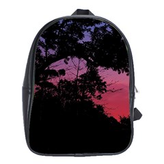 Sunset Landscape High Contrast Photo School Bag (xl) by dflcprintsclothing