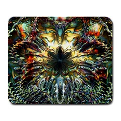 Multicolor Floral Art Copper Patina  Large Mousepads by CrypticFragmentsDesign