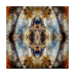 Retro Hippie Vibe Psychedelic Silver Face Towel by CrypticFragmentsDesign